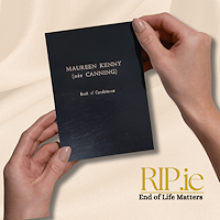 Black - Mini Personalised Book of Condolence